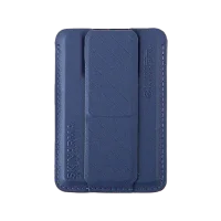 Skinarma Kado Mag-Charge Card Holder With Grip Stand - Blue and Blue Skinarma Kado Mag-Charge Card Holder With Grip Stand - Blue and Blue